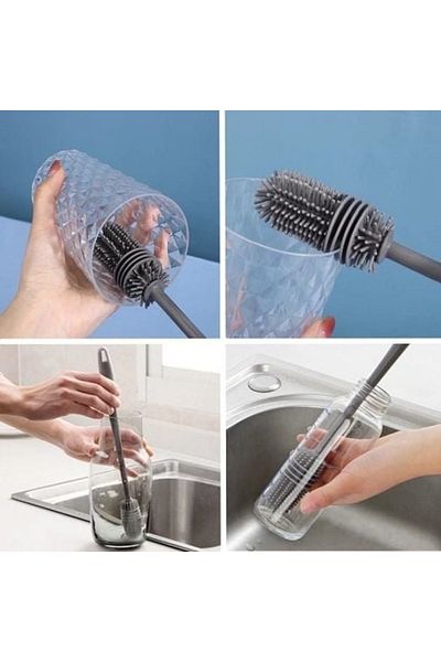 Yenimiyeni Silicone Cup Bottle Jar Washing Brush