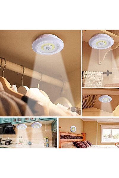 Ucuz Geldi 3lü Kumandalı Kabin Led Set Gece Lambası Mutfak Tezgah Altı Dolap ...