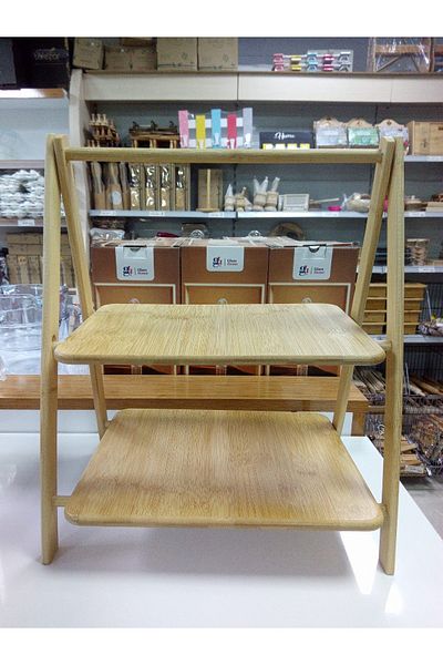 Decorland 2-Tier Wooden Presentation Set