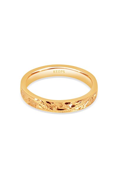 Keops Pırlanta Daisy Vintage Altın Alyans Kadın Modeli