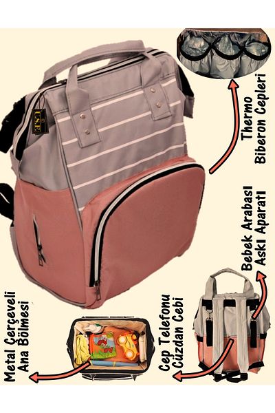 USF Baby Care Bag Organizer Functional Mother Baby Care Backpack