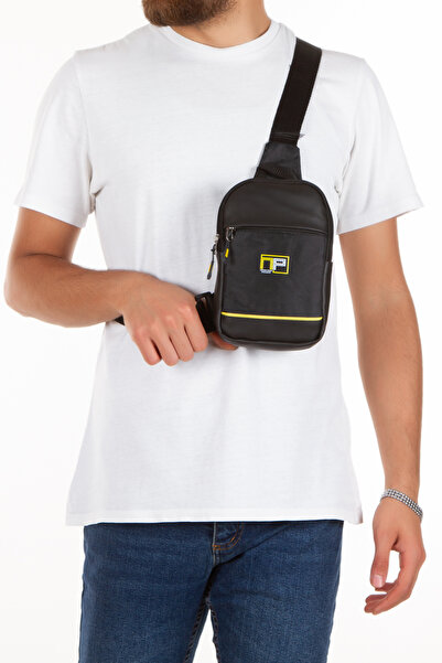 Newish Polo Unisex crno-žuta torba za rame - vodootporna, za svakodnevnu upot...
