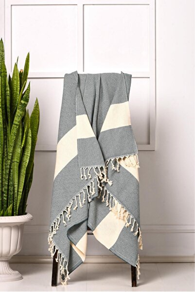 Ellia Soft منشفة شاطئ من القطن بنسبة 100%، منشفة حمام