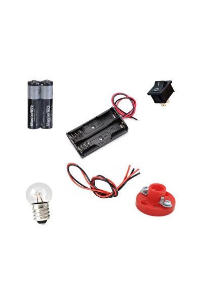 Ponemio Basit Elektrik Deney Seti Ampul Yakma Deneyi Okul Seti