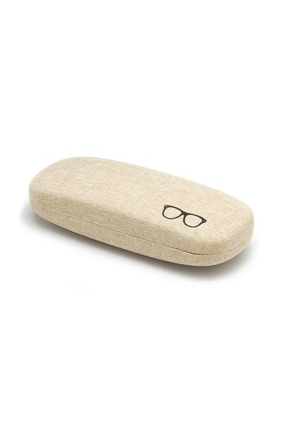 Olivewing Beige Hard Glasses Case - Fabric Covered