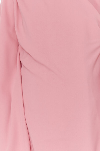 Trendyol Modest Σάλι από ξηρό τριαντάφυλλο Λεπτομερές βραδινό φόρεμα TCTSS24DB00036