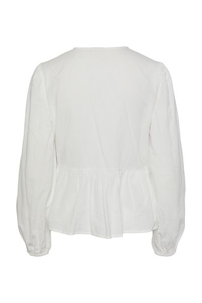 PIECES PCMILLA LS - Wickelbluse mit hoher Taille