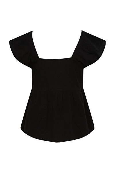 PIECES PCMILLA SL FLOUNCE TOP - Pohodlný střih