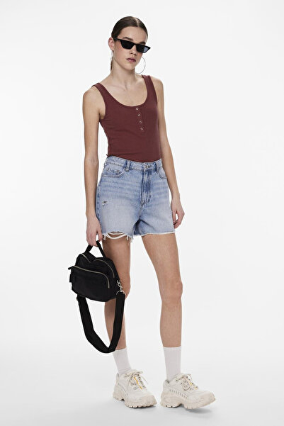 PIECES Krátká sukně PCSUMMER HW DEST LB - NOOS