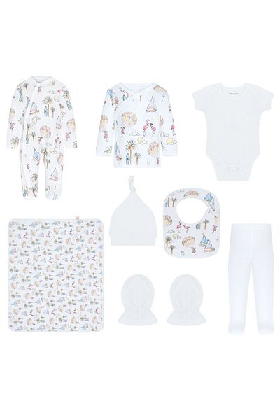 GOOSE Newborn Baby 8 Piece Multicolor Unisex Hospital Discharge Set