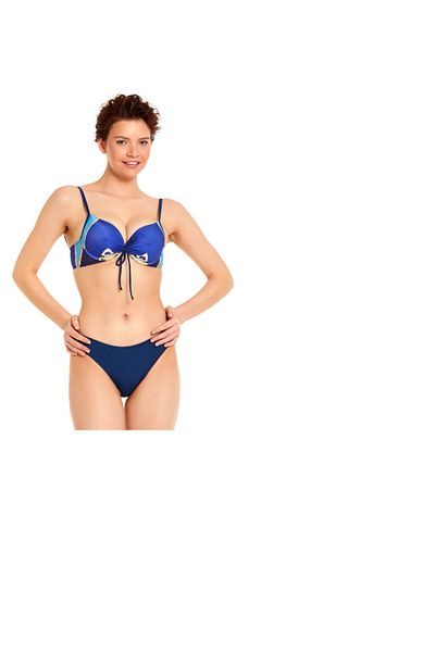 Argento Draped Patterned Bikini Set - 1156