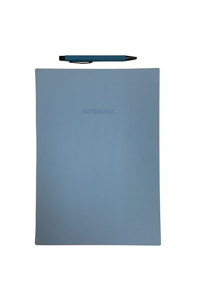 blume Acar Thermo Piele Copertă flexibilă 21*30 Cm 128 pagini Caiet cu pagini cu rigle-verificat-puncte-neînlețite Albastru