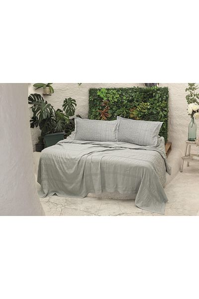 Altınbaşak River Rhine 100% Cotton Double Pique Set - Fitted 230x250 cm
