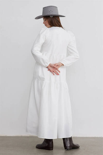 Suud Collection Gathered Comfortable Cut Dress
