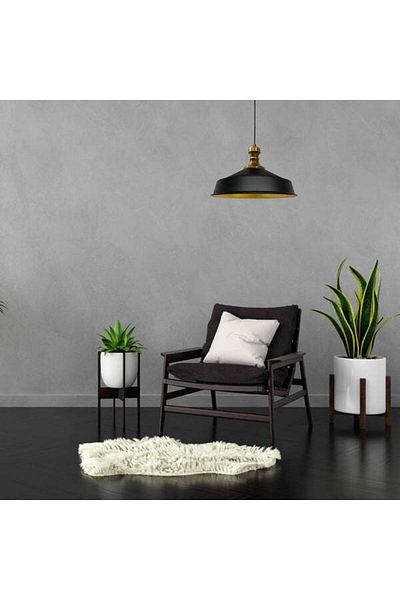 Bamyum Pendelleuchte Asletl-Topuz, Metall, 41 cm, Schwarz Lampe