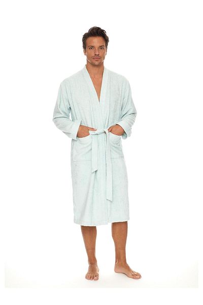 Homelover Ανδρικό μπουρνούζι από 100% οργανικό βαμβάκι Kimono Extra Soft