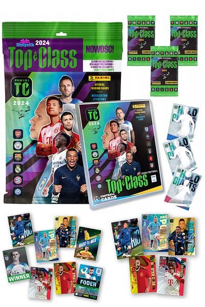 hediyecik Panini Fifa Top Class 2024 Footballer Cards Album Set Card Guide 27 Cards
