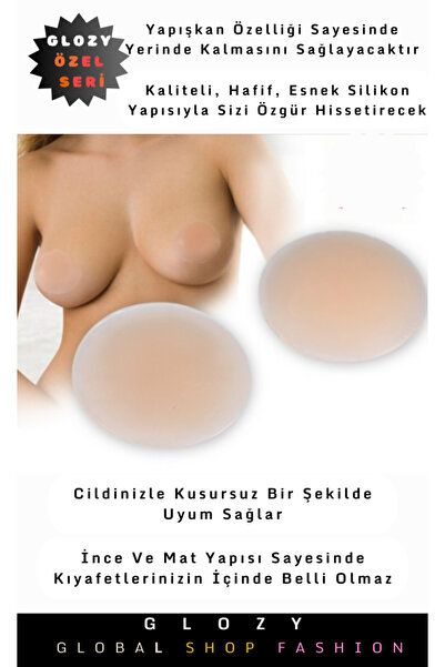 GLOZY Özel Seri Şeffaf Silikon Pedlerle Doğal Görünümü Koruyun