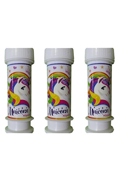 BalonEvi Unicorn Köpük Baloncuk 3 Adet