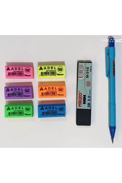 Mikro 2mm Thick Tip Pen - Tip and Eraser (3 Pieces Set)