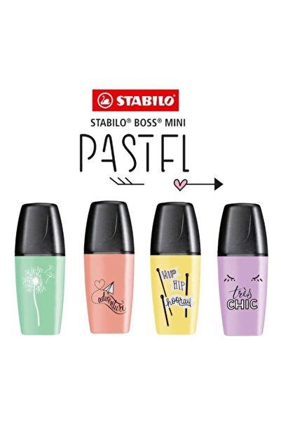 Stabilo Boss Mini Pastel 4'lü