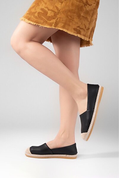 faaf Aska Kadın Floter Deri/ Keten/hasır Malzeme Espadril