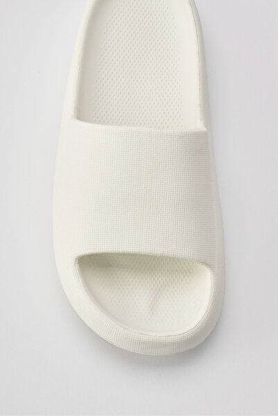 OZYO Papuci de vară pentru plajă, cu platformă Eva, alb Biatriz