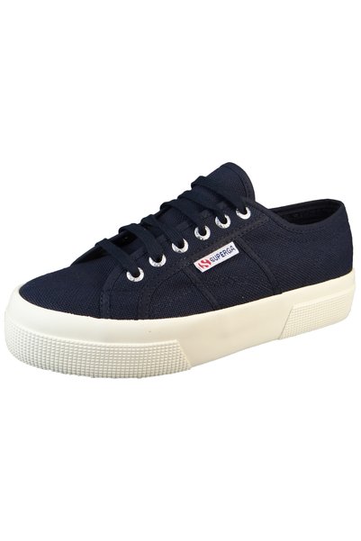 Superga Damen Düşük Sneaker 2740-PLATFORM Düşük Üst S21384W Blau AO8 Lacivert...