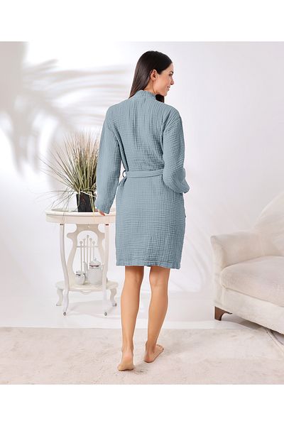 destinyhometex Unisex 4 στρώσεων 100% οργανικό βαμβάκι Premium Multi Muslin Ultra Soft μπουρνούζι