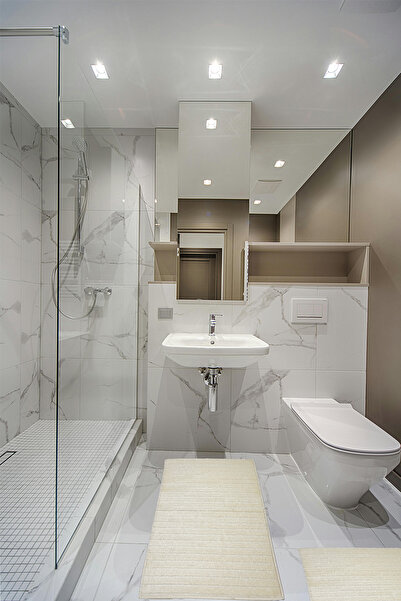 Caretta Home Soffy Banyo Paspası Dekoratif Modern Yıkanabilir Banyo Paspası 6...