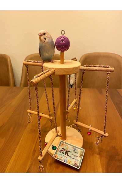 Ciko Kafes Wooden Bird Ferris Wheel - Swing Toy