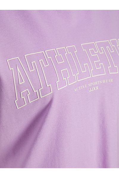 Jack & Jones Тениска Jack Jones Jxınez Rlx SS - лилава 12252256-19