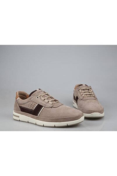 KOMCERO 4y2153 Чоловічі повсякденні черевики з натуральної шкіри сірого кольору