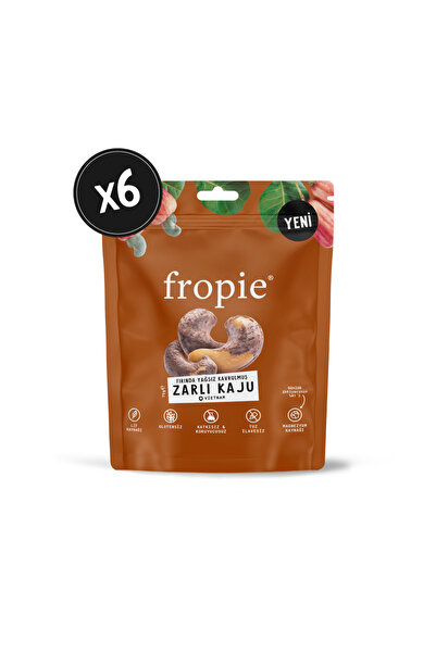 FROPİE Yağsız Fırında Kavrulmuş Zarlı Kaju 75 gr X 6
