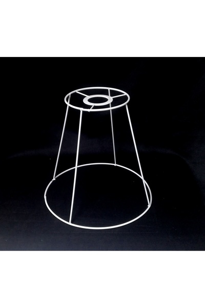 TEKAY AYDINLATMA avize iskeleti 25 cm beyaz metal avize tel