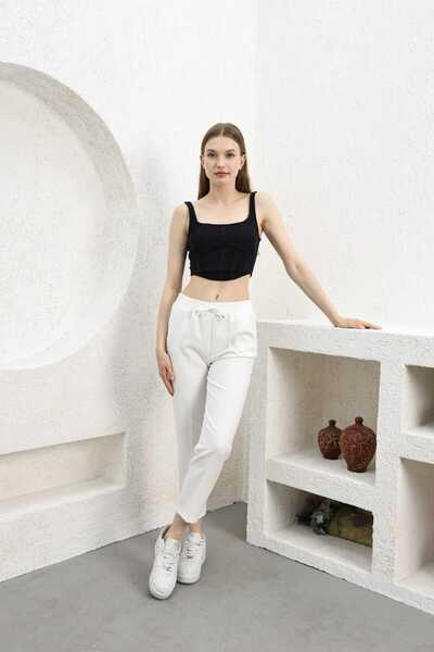 SHİROSA Γυναικεία - Καρότο παντελόνι με τσέπες, ελαστική μέση