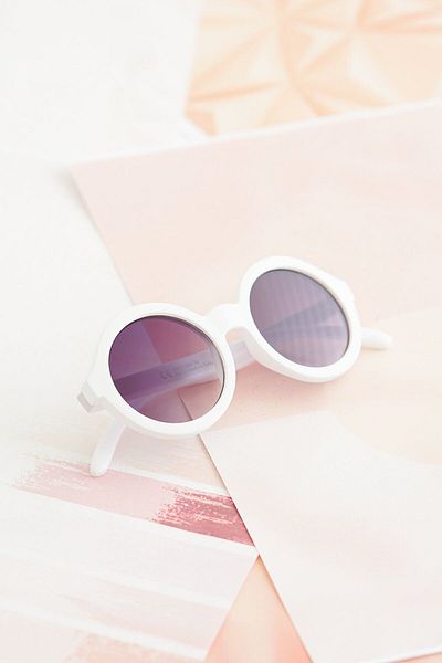 Banamio Soho Unisex Baby Kids UV400 Protected Scandinavian Sunglasses and Storage Container 1-4 Years Old White