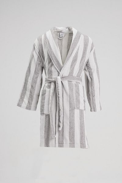 Homelover Ανδρικό μπουρνούζι - Βαμβακερό σάλι, ριγέ, εξαιρετικά μαλακό πολυτελές σχέδιο μπουρνούζι μπάνιου
