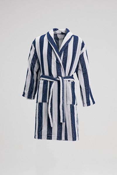 Homelover Ανδρικό μπουρνούζι - Βαμβακερό σάλι, ριγέ, εξαιρετικά μαλακό πολυτελές σχέδιο μπουρνούζι μπάνιου
