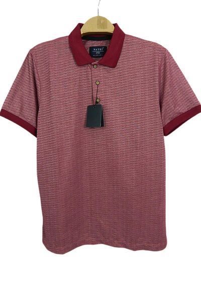 naykı Ανδρικό γιακά πόλο Jacquard T-shirt 2063 Bgl-st00533