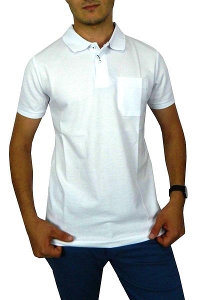 naykı Polo Neck Men's T-Shirt with Pockets - Bgl-st00486