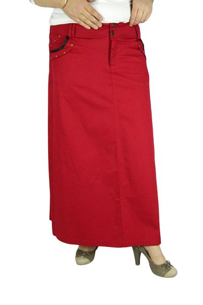 Monalisa Women's Red Long Skirt