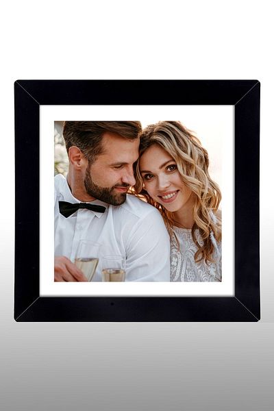 Bytwo 1 Piece 30x30 Frame - Black Frame - MDF Square Frame - Photo Frame