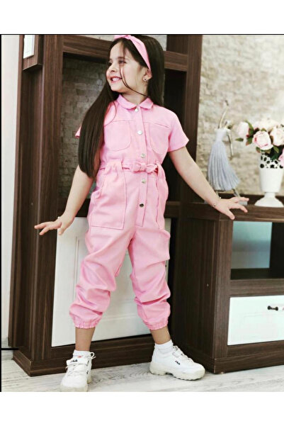 MiNİKLERSTORE Kız çocuk pembe tulum