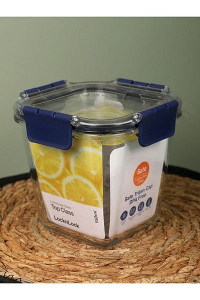 Viyalente Lock & Lock Airtight Glass Storage Container 950 ml| 400°C Safe as Heat