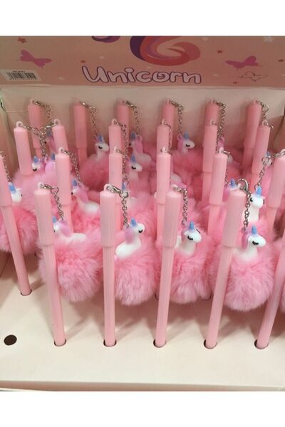 Mikro Unicorn Pembe Renkli Tükenmez Jel Kalem 1 Adet