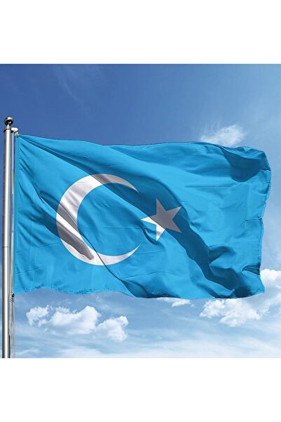 ZC Bayrak Doğu Türkistan Milli Gönder Bayrağı 70x105 Cm Raşel Dijital Baskı