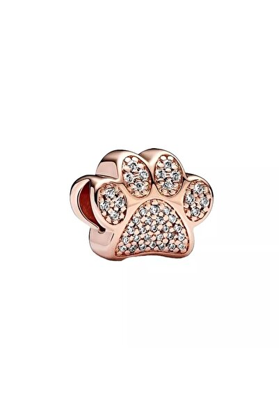 Lux Design Gümüş Rose Pati Pet Charm