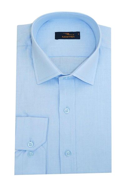 rasstmen Мъжка риза с дълъг ръкав Silim Fit Linen Bgl-st01456