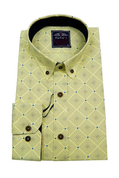 REHALLİ Чоловіча сорочка Slim Fit Bgl-st00903